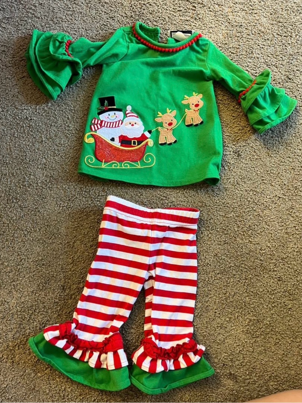 Rare Editions Baby Girl Christmas Outfit